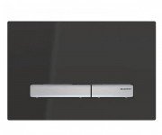 Панель змиву для унітазу Geberit Sigma50 подвійний змив чорний RAL 9005 / хром 115.788.DW.2