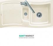 Мийка для кухні прямокутна Villeroy & Boch Newwawe 60 слонова кістка 671601FU