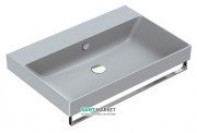 Раковина для ванної підвісна Catalano New Zero 75х50 керамічна колір сірий матовий 175ZPCS