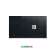 Душовий піддон мармуровий Kerasan H2.5 120х80 см антрацит 704054