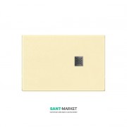 Душевой поддон мраморный Kerasan H2.5 120х80 см кремовый матовый 704065