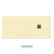 Душовий піддон мармуровий Kerasan H2.5 160х80 см кремовий матовий 704265