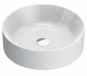 Раковина для ванної накладна Catalano Zero 45х45 кругла керамічна колір білий 145TZE00