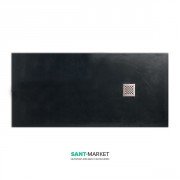Душевой поддон мраморный Kerasan H2.5 180х70 см антрацит 703854