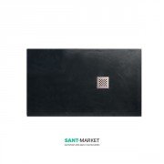 Душовий піддон мармуровий Kerasan H2.5 140х80 см антрацит 704154