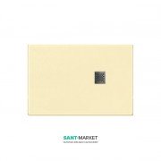 Душевой поддон мраморный Kerasan H2.5 140х80 см кремовый матовый 704165