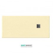 Душевой поддон мраморный Kerasan H2.5 160х80 см кремовый матовый 704265