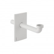 Кришка і патрубок Geberit внутрістінного сифона прихованого монтажу пластик білий 115.416.11.1