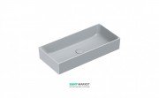 Раковина для ванной накладная Catalano Zero 75х35 керамическая цвет серый матовый 17535ZECS