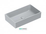 Раковина для ванной накладная Catalano Zero 60х35 керамическая цвет серый матовый 16035ZECS