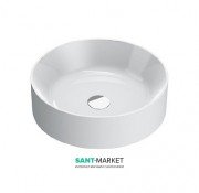 Раковина для ванної накладна Catalano Zero 40х40 кругла керамічна колір білий 140TZE00