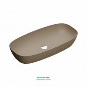 Раковина для ванной накладная Catalano Green Lux 80х40 овальная керамическая цвет коричневый матовый 180APGRLXMS