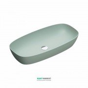 Раковина для ванной накладная Catalano Green Lux 80х40 овальная керамическая цвет зеленый матовый 180APGRLXVS