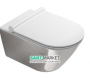 Унітаз підвісний Catalano Gold & Silver 55х35 см кераміка білий / срібло 1VS55NRBA