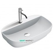 Раковина для ванної накладна Catalano Colori 65х42 кераміка колір білий поверхню сатин 165GRLXNBM