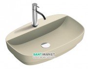 Раковина для ванной накладная Catalano Colori 65х42 керамика цвет серый поверхность сатин 165GRLXNGS