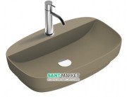 Раковина для ванной накладная Catalano Colori 65х42 керамика цвет коричневый поверхность сатин 165GRLXNMS
