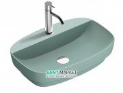 Раковина для ванной накладная Catalano Colori 60х40 керамика цвет зеленый поверхность сатин 160GRLXNVS
