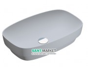 Раковина для ванной накладная Catalano Colori 60х38 керамика цвет цемент поверхность сатин 160AGRLXCS