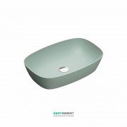 Раковина для ванной накладная Catalano Colori Green Lux 60х40 овальная керамическая цвет зеленый матовый 160APGRLXVS