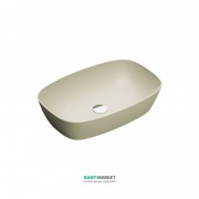Раковина для ванної накладна Catalano Colori Green Lux 60х40 овальна керамічна колір сірий матовий 160APGRLXGS