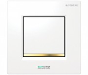 Панель змиву для пісуара Geberit Sigma 30 пневматична білий / позолота / білий 116.017.KK.1