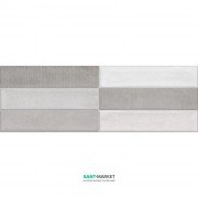 Плитка Undefasa Normandie Decorado Breton Gris Brick 25x75