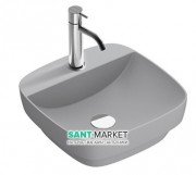 Раковина для ванної накладна Catalano Colori 42х42 кераміка колір цемент поверхню сатин 142GRLXNCS