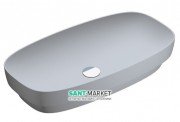 Раковина для ванної накладна Catalano Colori 75х40 кераміка колір цемент поверхню сатин 175AGRLXCS