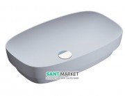 Раковина для ванної накладна Catalano Colori 65х40 кераміка колір цемент поверхню сатин 165AGRLXCS