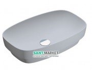 Раковина для ванной накладная Catalano Colori 60х38 керамика цвет цемент поверхность сатин 160AGRLXCS