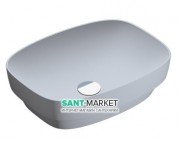 Раковина для ванной накладная Catalano Colori 50х38 керамика цвет цемент поверхность сатин 150AGRLXCS