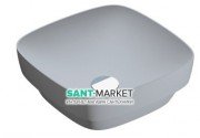 Раковина для ванной накладная Catalano Colori 40х40 керамика цвет цемент поверхность сатин 140AGRLXCS