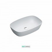 Раковина для ванної накладна Catalano Colori Green Lux 60х40 овальна керамічна колір білий матовий 160APGRLXBM