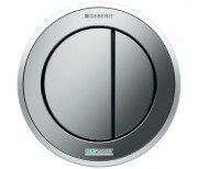 Пневмокнопка змиву для унітазу Geberit Type 10 подвійний змив хром глянсовий / хром матовий / хром глянсовий 116.056.KH.1