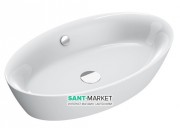 Раковина для ванной накладная овальная Catalano Velis 70х42 керамика цвет белый 170APVL00