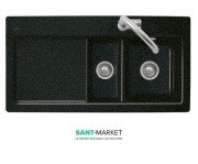 Мойка для кухни прямоугольная Villeroy & Boch Subway 60 XR черный гранит 672101J0