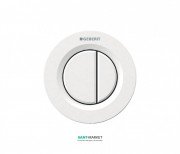 Пневмокнопка змиву для унітазу Geberit Type 01 дистанційна подвійний змив білий 116.042.11.1