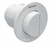 Пневмокнопка змиву для унітазу Geberit Type 01 дистанційна подвійний змив білий 116.044.11.1
