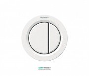 Пневмокнопка смыва для унитаза Geberit Type 01 двойной смыв белый 116.050.11.1