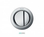 Пневмокнопка змиву для унітазу Geberit Type 01 подвійний змив хром матовий 116.050.46.1