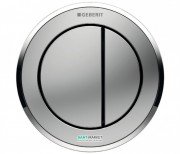 Пневмокнопка змиву для унітазу Geberit Type 10 подвійний змив хром матовий / хром глянсовий / хром матовий 116.057.KN.1