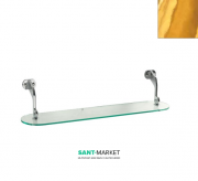 Скляна підвісна полиця Kerasan Waldorf золото 741991