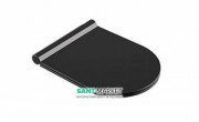 Сидіння з кришкою для унітазу Catalano Zero / Sfera з мікроліфтом напівкругле колір чорний матовий 5SCSTPNS