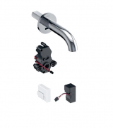 Смеситель для раковины Geberit Piave электронный настенный питание от сети хром глянцевый 116.262.21.1