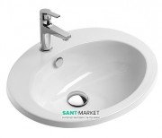 Раковина для ванної вбудована Catalano Incasso 61х51 кераміка колір білий 1JOIN00