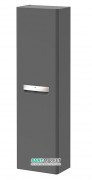 Пенал подвесной распашной Roca Gap однодверный с функцией закрывания Soft Close ДСП/МДФ серый антрацит A856969153
