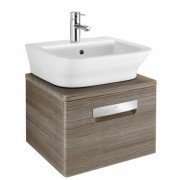 Тумба под раковину подвесная Roca Gap 45х41.4 см с одним ящиком МДФ тик A856968150