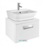Тумба під раковину підвісна Roca Gap 50х41.4 см з одним ящиком МДФ білий глянець A856967806