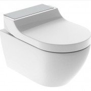 Унітаз-біде підвісний Geberit AquaClean Tuma Comfort білий / нержавіюча сталь матова 146.290.FW.1